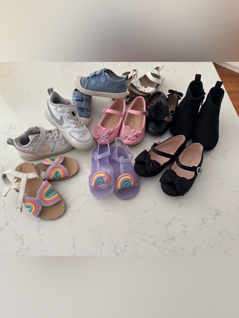 Toddler Size 8 - assorted shoes/sandals/ boots